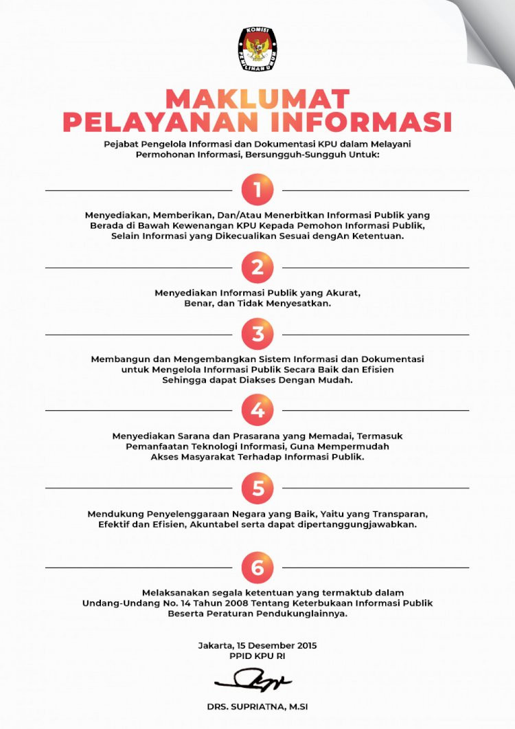 E-PPID - Keputusan Komisi Pemilihan Umum Nomor: 88/Kpts/KPU/ Tahun 2015 ...